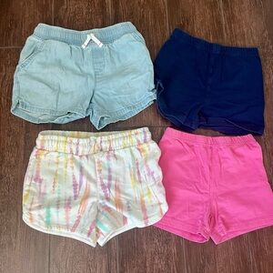 Cat & Jack Kids Shorts Set - Blue, Pink, Tie-Dye Size 6